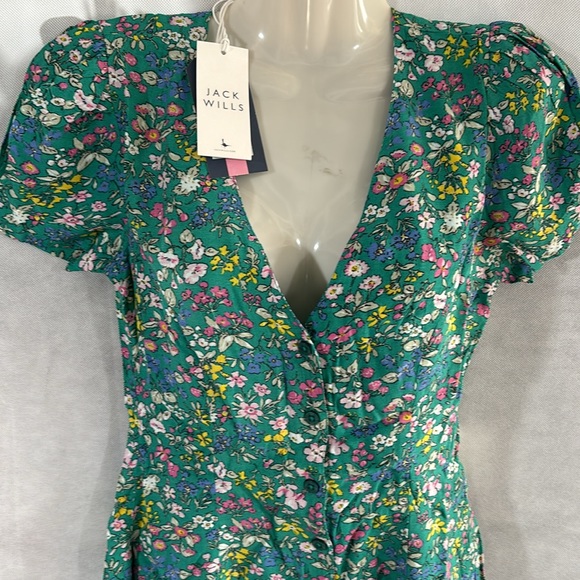 Jack & wills dress size 2. Made in India. 100%viscose - Picture 3 of 5